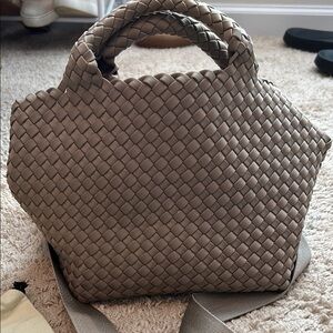 Naghedi Tan Intrecciato Tote with Elegant Design